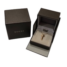 グッチ GUCCI セパレートクロスダイヤネックレス 750PG K18ピンクゴールド ジュエリー 中古_画像8