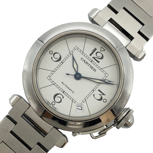 カルティエ Cartier パシャC W31074M7 ホワイト ステンレススチール 腕時計 ユニセックス 中古