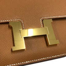 エルメス HERMES コンスタンス3 ミニ U刻 ゴールド ゴールド金具 ヴォーエプソン ショルダーバッグ レディース 中古_画像7