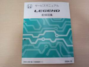 A4320 / レジェンド LEGEND KB1 サービスマニュアル配線図集 2004-10