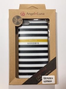 Angel Luna Smartphone Case iPhone6 ​​плюс граница черная / белая ангель