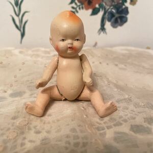 ヴィンテージ ビスク　ドール 人形 陶器 レトロ アンティーク ビンテージ 日本製　オキュパイド　キューピー 赤ちゃん　