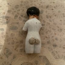 ヴィンテージ チャイナ　ドール 人形 ビスク ミニチュア　陶器 レトロ アンティーク ビンテージ ドイツ　フローズン_画像3