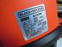 (HY)BLACK+DECKER 高圧洗浄機 PW1200　ジャンク_画像2