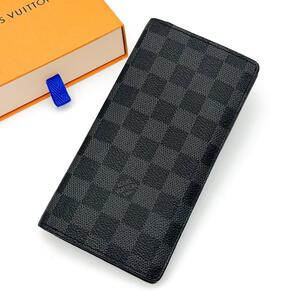 ☆新春初売りセール☆【極美品】LOUIS VUITTON ルイヴィトン ダミエ グラフィット ポルトフォイユ ブラザ 長財布