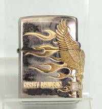 □　Zippo　ジッポー　オイルライター　HARLEY-DAVIDSON　ハーレーダビッドソン　MADE IN U.S.A　火花OK　着火未確認　中古　保管品　③_画像2