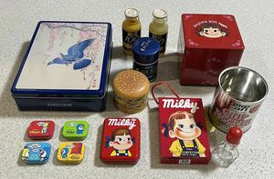  Fujiya Peko-chan Mill key Lotte cool mint chewing gum Doraemon McDonald's HI -C100 day Kiyoshi cup nude ru case empty container 