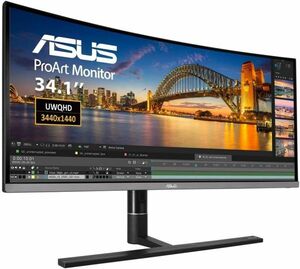 ASUS ProArt PA34VC プロフェッショナル 液晶 ディスプレイ 34.1型 UWQHD 1900R曲率 HDR10