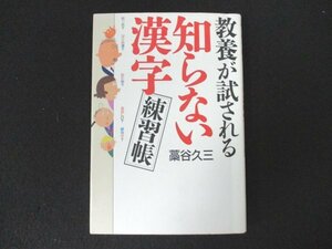 本 No2 00119 教養が試される 知らない漢字練習帳 2004年2月26日第3刷 幻冬舎 藁谷久三