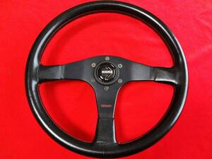 old momo steering wheel Modena 34.5Φ 1994 モモ モデナ 綺麗な美品 ホーンボタン ペゼル付属品付 送料安価に 