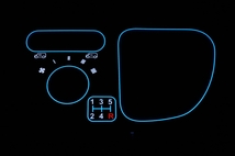 ELパネル　シフト　エアコンパネル 5MT　エブリイ　ELメーター　DA64W　DA64V　DA64_画像3