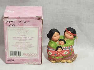 1994　ENESCO　エネスコ　カレンハーン作　ネイティブインディアン　フィギュア　樹脂製　