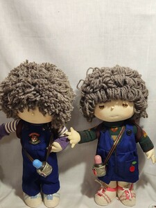 昭和レトロ　ハンドメイド人形　抱き人形2体　メルヘン人形　