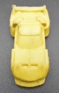 スーパーカー 消しゴム　ランボルギーニ　イオタ　レーシング　L78　3.7cm　イエロー　黄色　昭和　当時物