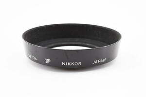 送料360円 【コレクター収集　未使用品】 NIKON ニコン Fマーク NIKKOR 28mm F3.5用 メタルレンズフード カメラ レンズ　#8658