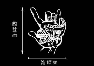 サンタクルーズ　パロディ　ブラックバスver　カッティングステッカー