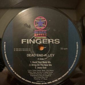 ★激レア！オリジナル盤！★Fingers / Dead End Alley ★Roger S Remix！★1992★LARRY HEARD ROBERT OWENS acid Chicago Houseの画像1