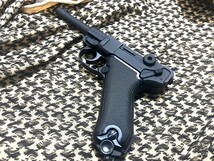 Farson HWASAN FS1209 P38 NBB CO2 Pistol (Black) ガスガン ルガーP08_画像3