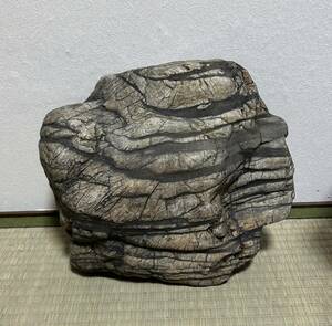 【送料無料】虎石 瀬田川 18kg 水石 庭石 観賞用 自然石 銘石 観賞石 盆石 