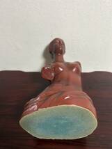 【送料無料】ミロのヴィーナス 25cm 陶器 Venus de Milo ビーナス 西洋彫刻 古代ギリシア 女神像 朱色 茶色 赤色_画像6