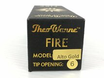 Theo Wanne FIRE Gold 6 Alto Saxophone Mouthpiece NEW OLD STICK ELF-AG6 18C5 セオワニ ハイバッフル仕様 中古 wa◇96_画像8