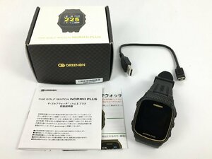 【現状品】グリーンオン ザ・ゴルフウォッチ ノルム2 プラス G020B （ブラック）GREENON/THE GOLF WATCH/NORM II PLUS 中古 K9196 wa◇109