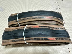 SCHWALBE シュワルベ PRO ONE プロワン TUBE TYPE チューブタイプ 700x25C 2本 新品未使用