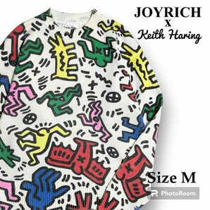 ＊人気＊【JOYRICHx Keith Haring】コラボ総柄デザインニット