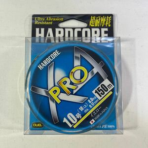 DUEL (デュエル) HARDCORE (ハードコア) PEライン 1号 HARDCORE X4 PRO 150m イエロー H3863-Y【新品未使用品】N0282