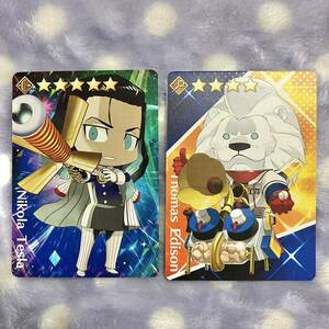 Fate/Grand Order Fes. FGOフェス Fate/Grail League グレイルリーグ コレクションカード 野球カード ニコラ・テスラ トーマス・エジソン