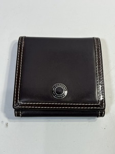 COACH コーチ 折りたたみ 二つ折り 財布 小銭入れ レザー ロゴ 正規品 USED 中古 R510