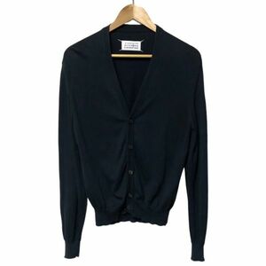 Martin Margiela - Elbow Patch Cotton Cardigan Navy S マルタン・マルジェラ エルボーパッチ カーディガン ネイビー 紺 コットン Maison