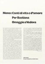 Luigi Nono - Canti Di Vita E D'Amore Per Bastiana Omaggio A Vedova 現代音楽 電子音楽_画像3