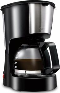 ★新品★ dretec ドリテック コーヒーメーカー 自動 保温機能付き ガラスポット付き リラカフェ ブラック CM-100BK