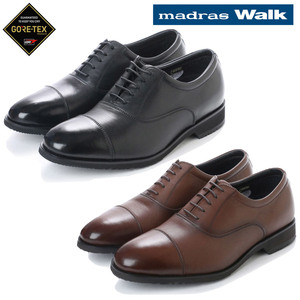 ▲madras Walk マドラス ストレートチップ ビジネス シューズ ゴアテックス MW8000 防水 ブラウン Brown 茶 24.0cm (0910010295-br-s240)