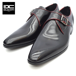 ▲ANTONIO DUCATI アントニオ ドゥカティ モンクストラップ ビジネス シューズ 1293 紳士靴 ブラック Black 25.0cm (0910010438-bk-s250)