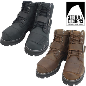 ^SIERRA DESIGNS Sierra Design z men's original leather Biker boots SD6021 black Black black 26.0cm (0910010711-bk-s260)