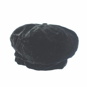 ■ プラダ ベレー帽 ベロア ブラック サイズL (0990012602)