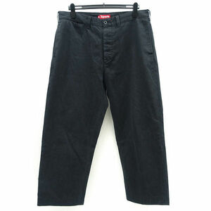 ★ シュプリーム チノパン 21AW Pin Up Chino Pant ブラック W36 (0220477882)