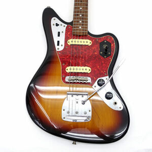 ★ Fender フェンダー JAGUAR ジャガー エレキギター ジャパン サンバースト×べっ甲ガード 中古 カスタム品 現状販売品 (0220478564)