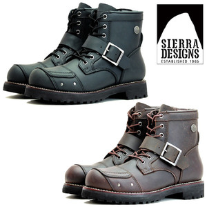 ▲SIERRA DESIGNS シエラデザインズ 本革7ホールメンズバイカーブーツ SD5005 ダークブラウン DarkBrown 焦茶 25.0cm (0910010345-db-s250)