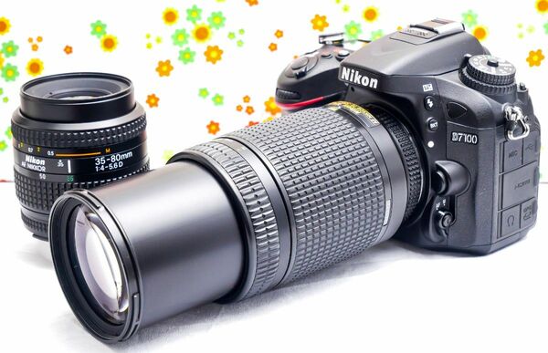 美品 ニコン Nikon D7100☆スマホに転送可♪☆ダブルレンズ☆本格一眼