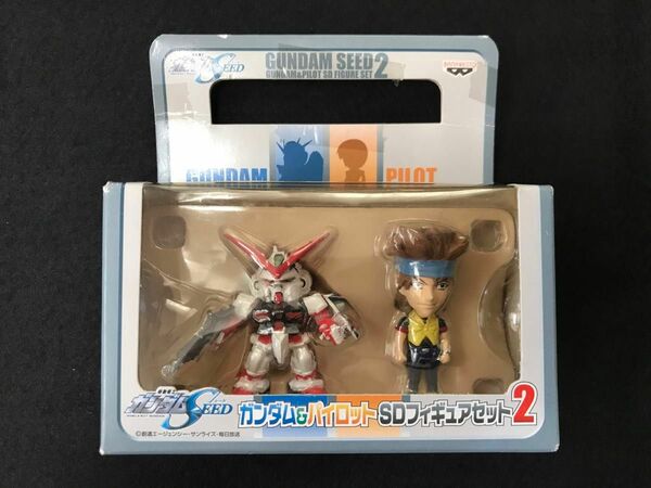 機動戦士ガンダムSEED・ガンダム&パイロットSDフィギュアセット2/ガンダムアストレイとロウ・ギュール、新品　検索/キラ・ヤマト