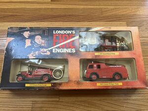 DAYS GONE LONDON'S FIRE ENGINES ミニカー 3個セット デイズゴーン 消防車 No.FB1003