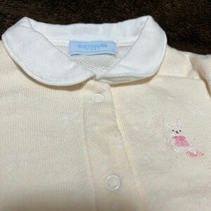 MIKIHOUSEミキハウス☆襟付き胸元刺繍ロンパース70cm