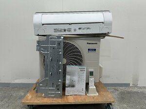 【美品】大阪発　Panasonic　ルームエアコン室内機室外機セット　CS-EX252D-W/CU-EX252D　2022年製　G