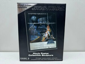 【1円スタート・未使用品】大阪発 STARWARS LEGENDARY CASTS Movie Poster Collective Sculpture [A New Hope Style A]