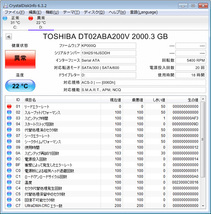 HDD情報は、赤色の状態。