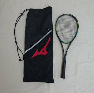 (.-B-100 ) Mizuno ti- force D FORCE S50 softball type soft tennis racket MIZUNO used 