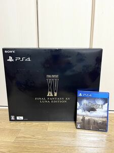 【美品】PS4 本体/箱 セット ファイナルファンタジーXV ルナエディション CUHJ-10013 1TB ゲーム機本体 動作確認品